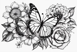 tattoo to represent that I have 3 children (girls). For inspiration I like flowers, butterflies, the beach, giraffes, tattoo idea