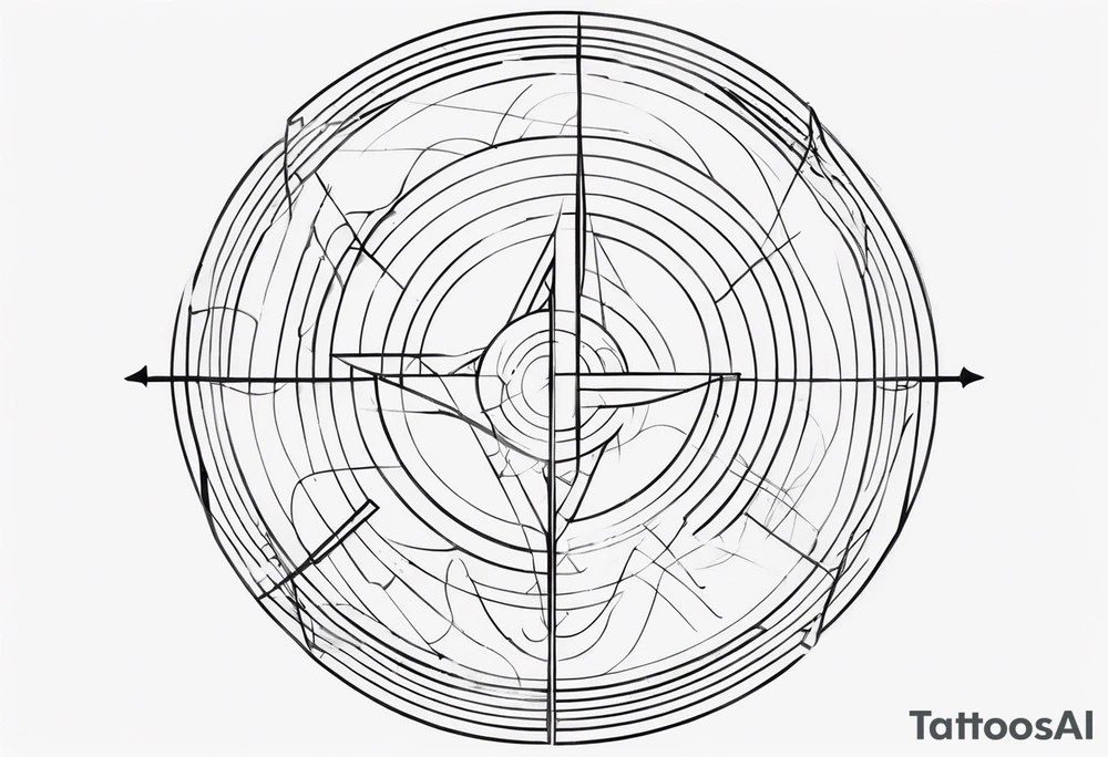 ⅓ fraction with simple design elements around or inside the numbers tattoo idea