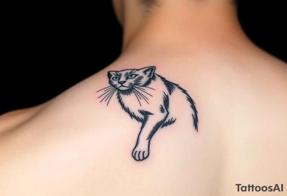Black Cat tattoo idea
