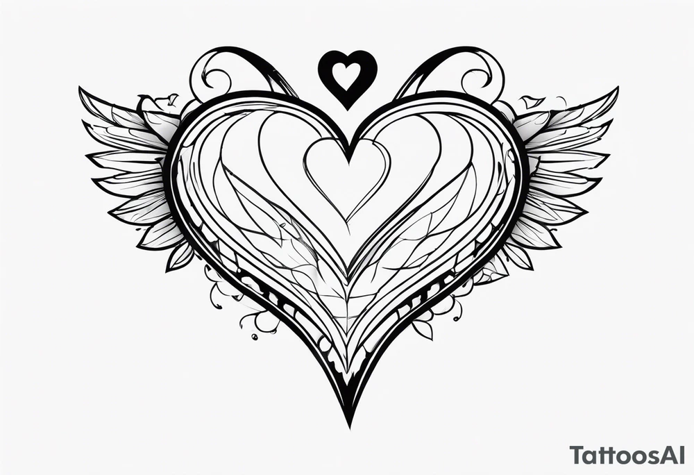 the name Zaqlyne with a heart after it tattoo idea