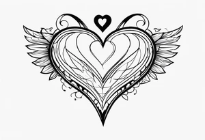 the name Zaqlyne with a heart after it tattoo idea
