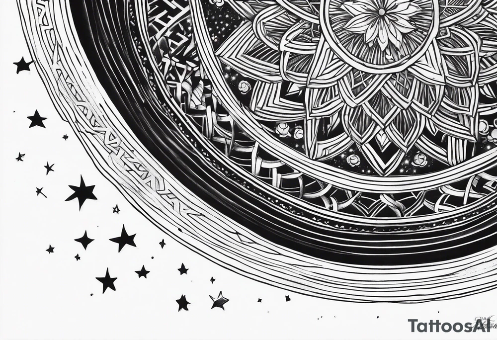 A star in the sky tattoo idea