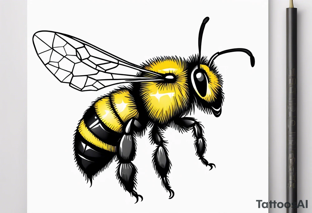 bumble bee tattoo idea