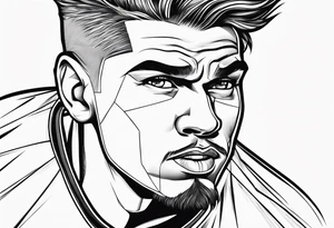 Soccer tattoo caricature to use with a friend tattoo idea