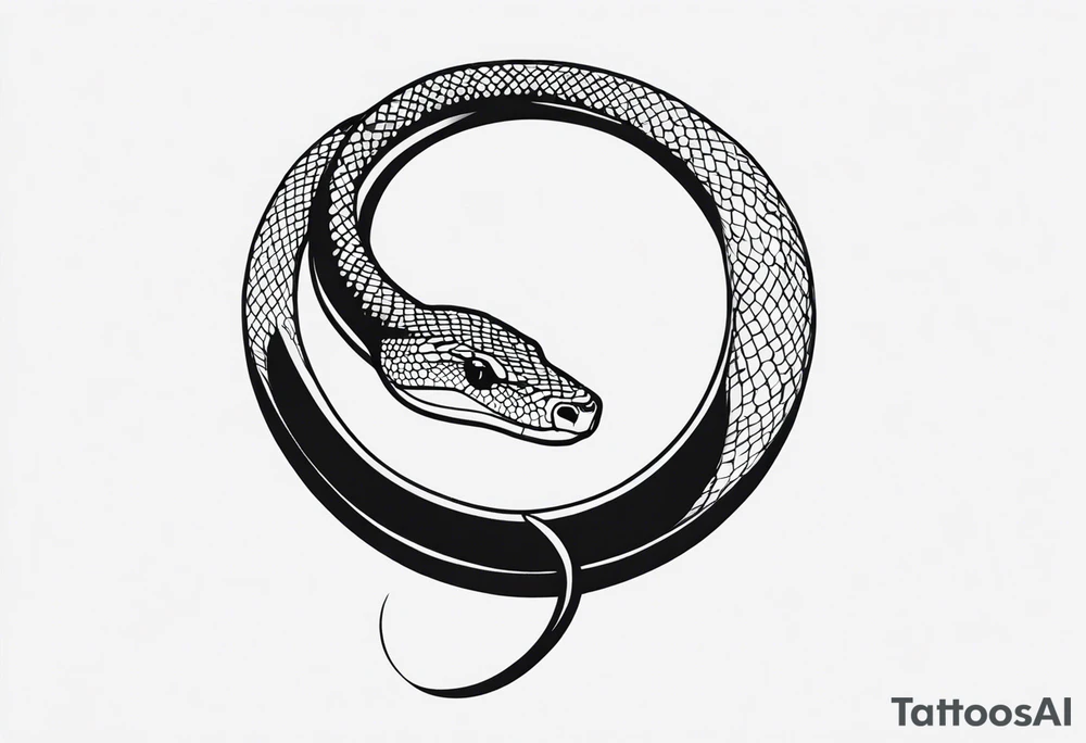 small snake tattoo idea
