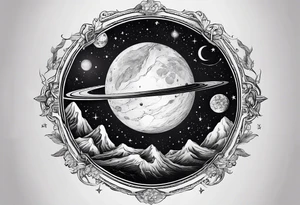 A tattoo that reflects my interest in astronomy. tattoo idea