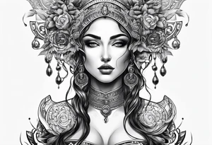 gift of life,  greek god woman tattoo idea