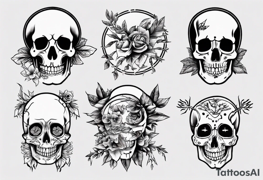 skeletons tattoo idea