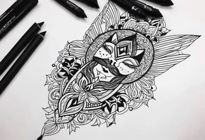 444 tattoo idea
