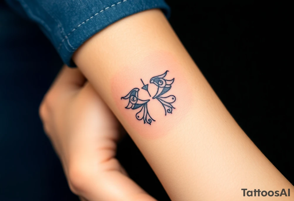 Gemini zodiac sign tattoo idea