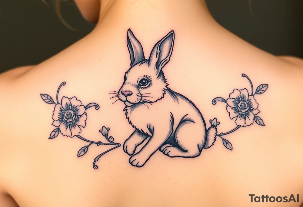 a lion-bunny tattoo idea