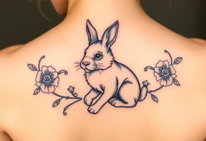 a lion-bunny tattoo idea