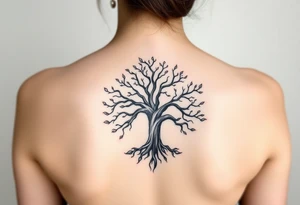 Classic scheme tree of life tattoo idea
