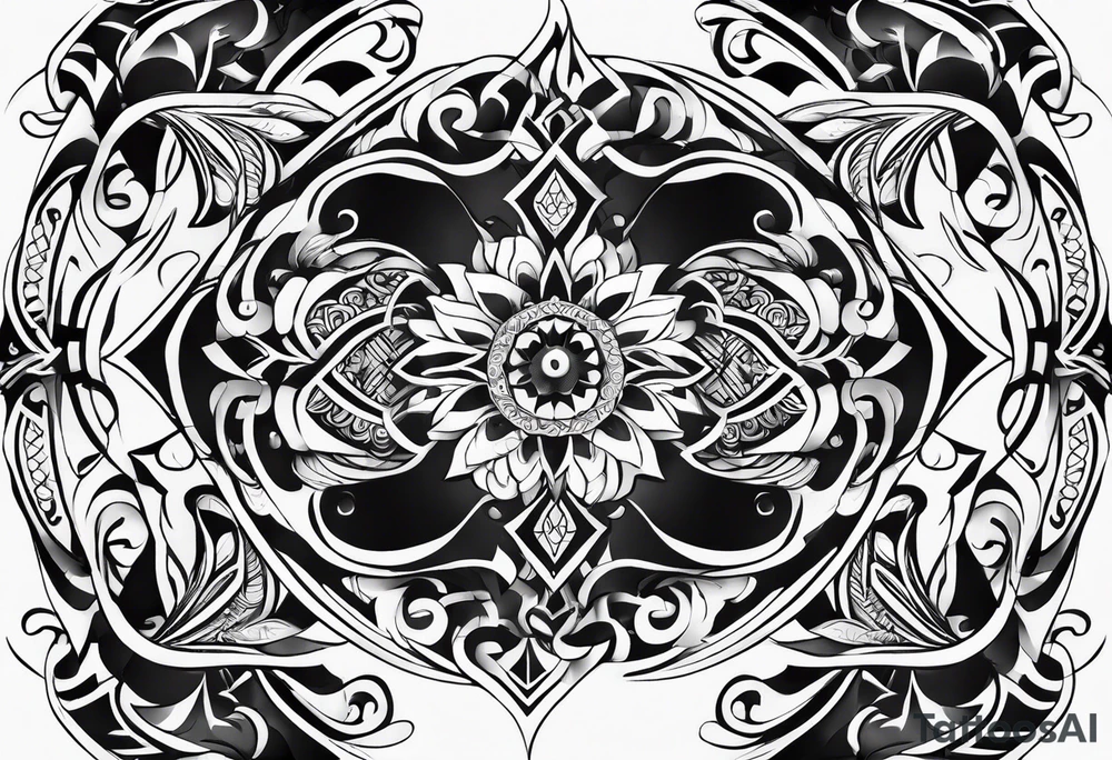 horizontal minimalist tattoo idea
