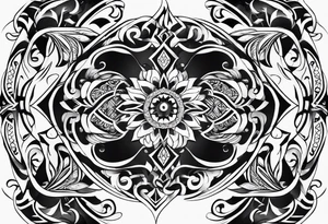 horizontal minimalist tattoo idea