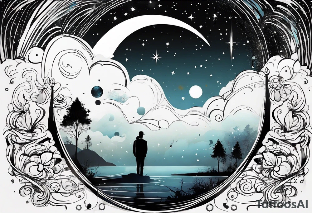 Drops of Jupiter
Connection between daughter and dad
Dad a special piece of my life 
He's gone
Acts like summer
Walks like rain
stay on the moon
listens like spring
talks like june
sail across the sun
make it to the milky way
fall from a shooting star
soul vacation
constellation
never did land tattoo idea