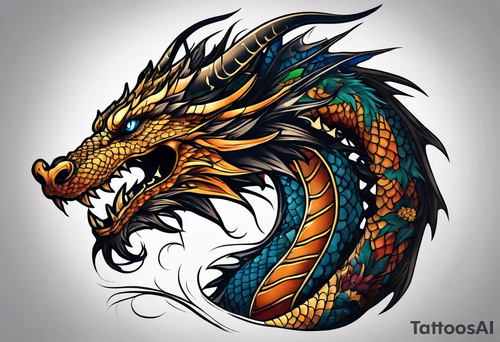 Dragon tattoo idea