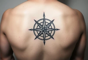 Compass rose tattoo idea