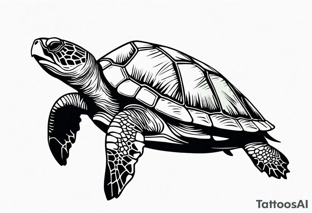 Sea turtle tattoo idea