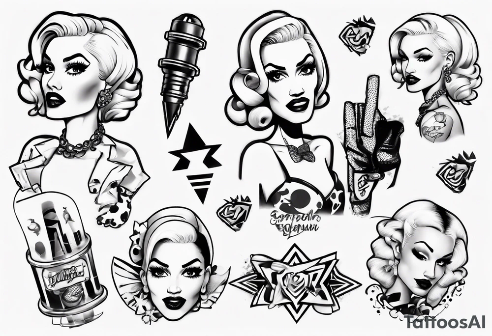 gwen stefani tattoo idea