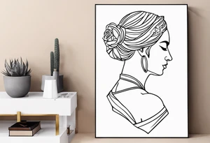 Griechische frau skulptur tattoo idea