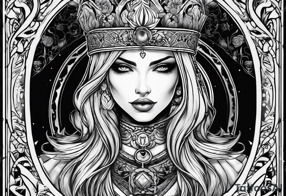 The fool tarot character as a woman tattoo idea