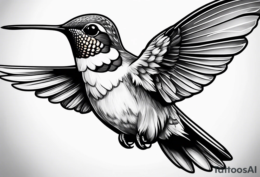 hummingbird tattoo idea