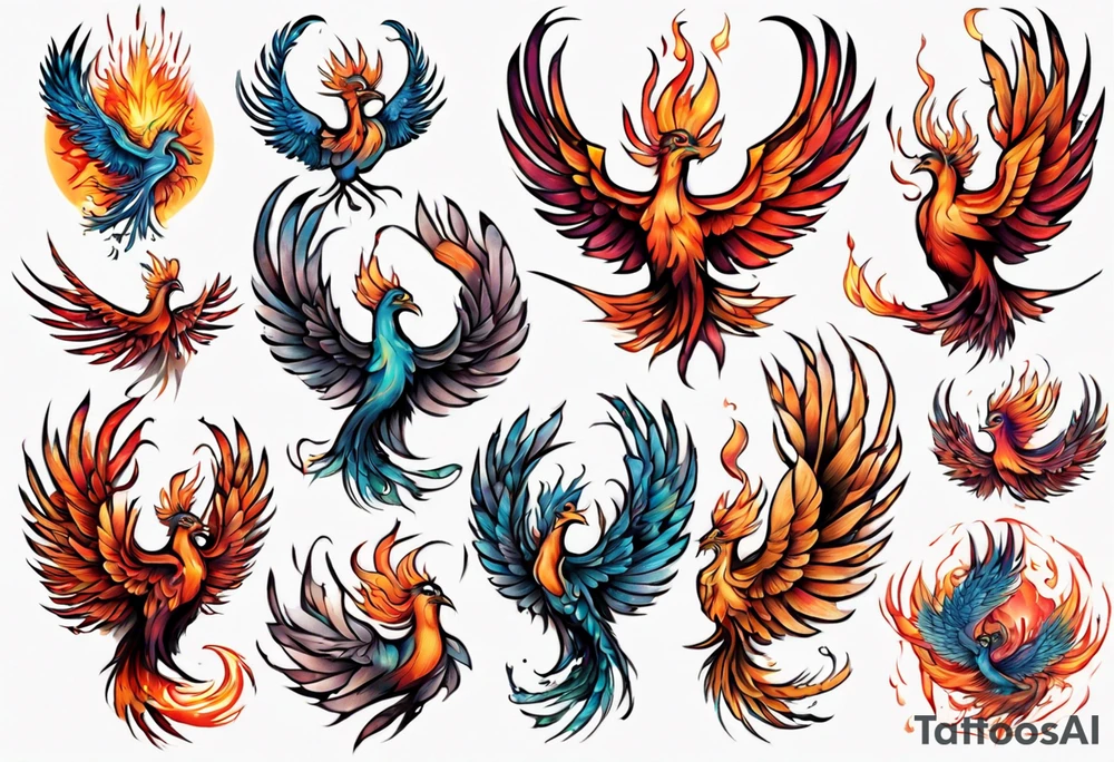Phoenix tattoo idea