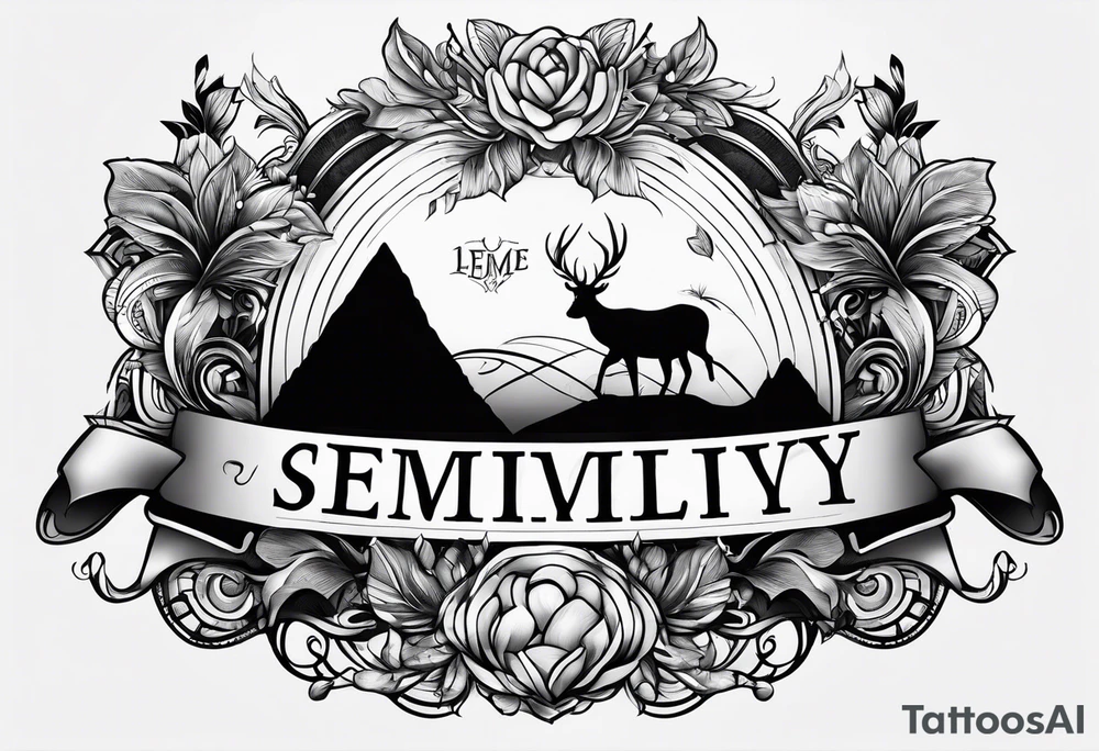 the name semilly written tattoo idea