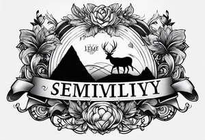 the name semilly written tattoo idea