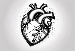 heart with a letter g tattoo idea