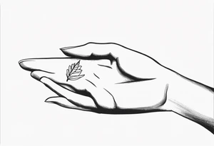 small as finger, love meaning tattoo idea