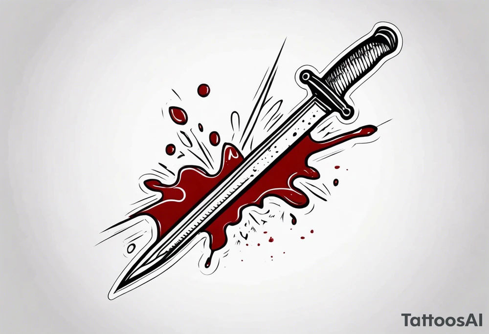 Bloody scalpel tattoo idea