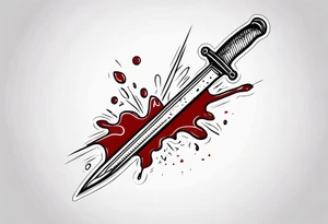 Bloody scalpel tattoo idea