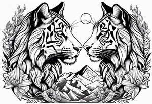 Thomas, capricorn, 32 years old, twin brother, love lions, bengal cats and ocelots, love sports and mountains tattoo idea