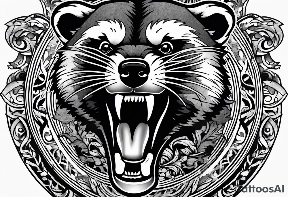 Angry Mc.Badgers tattoo idea