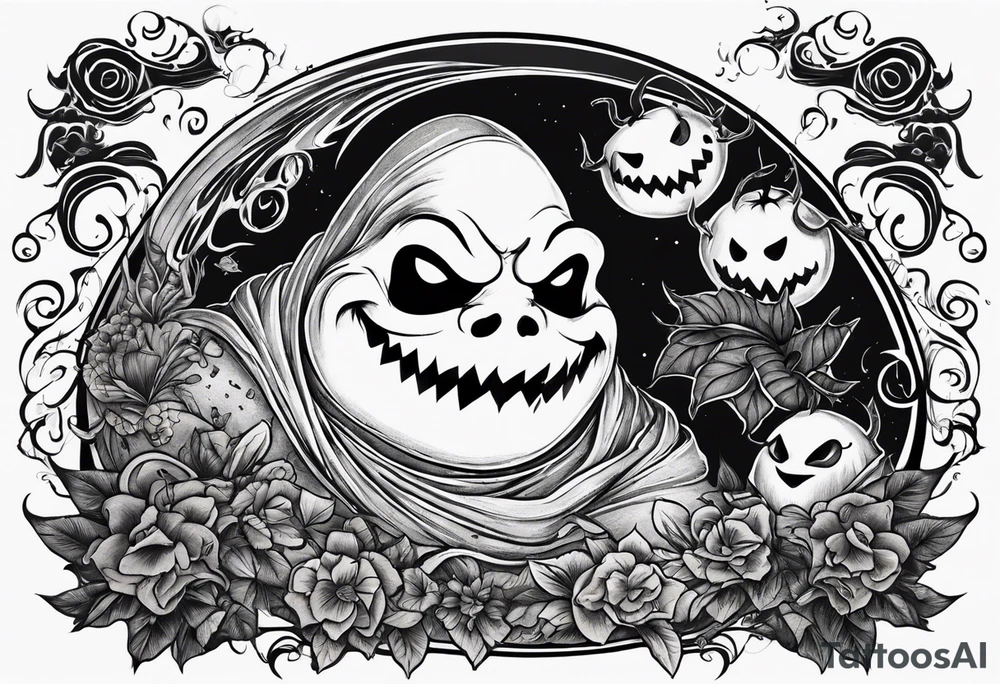 Oogie boogie with bugs tattoo idea