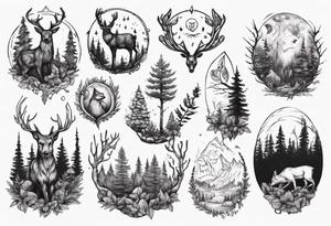 forest tattoo idea