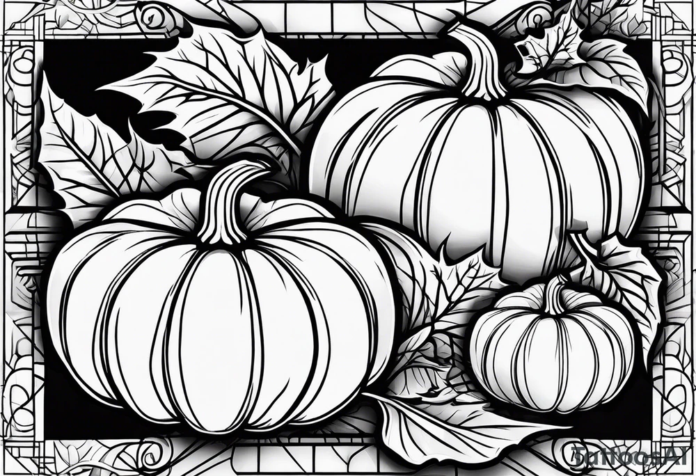 pumpkin tattoo idea