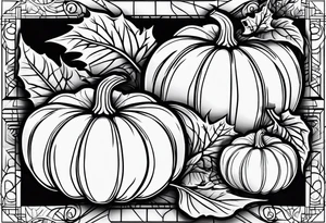 pumpkin tattoo idea