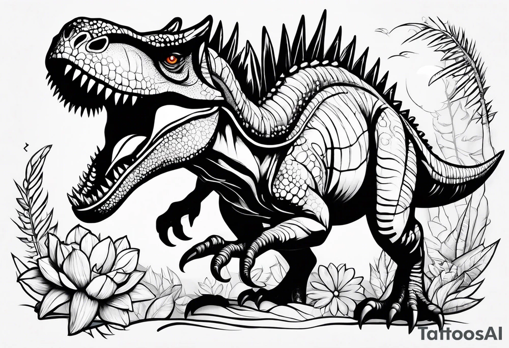 dinosaur tattoo idea