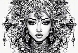 Gemini tribal tattoo idea