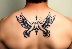 Two doves with amaya tattoo idea