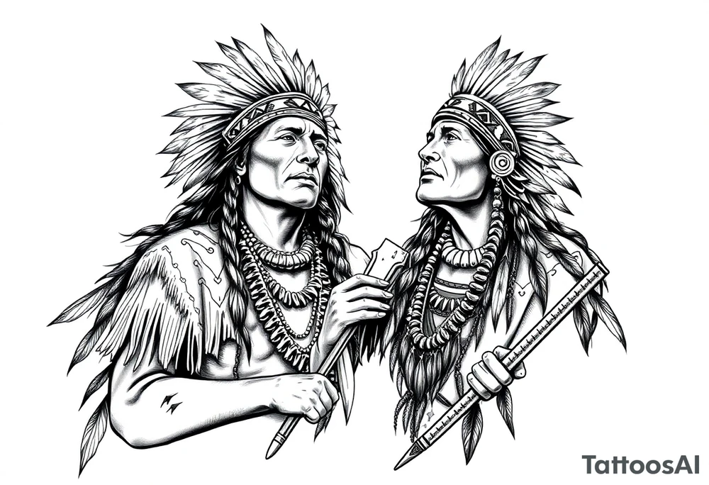 Native Americans celebrating tattoo idea