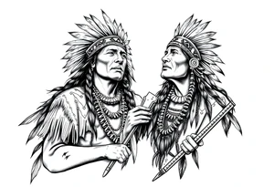 Native Americans celebrating tattoo idea
