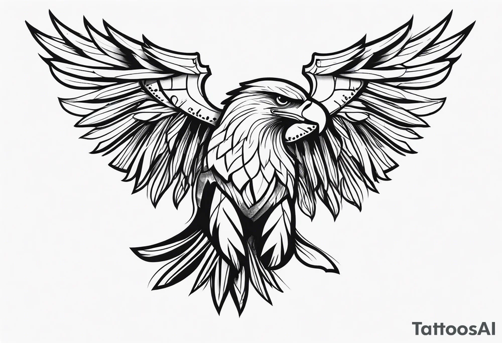 eagle shoulder tattoo tattoo idea