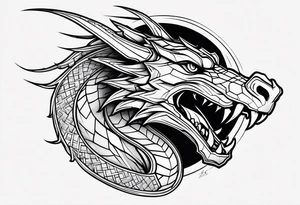 Dragon arm tattoo tattoo idea