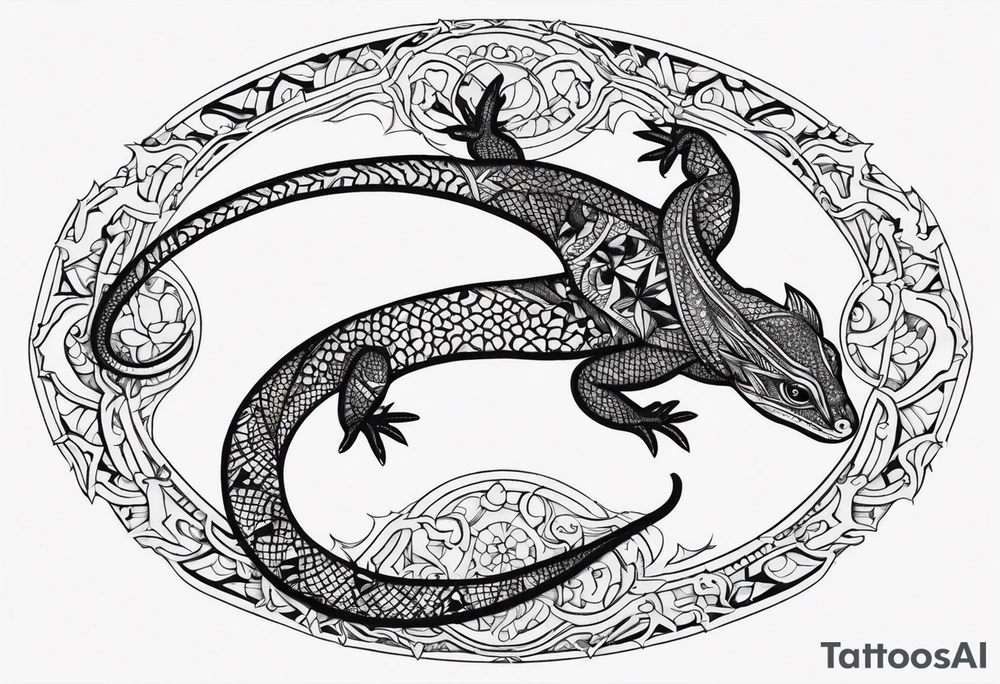 Lizard tattoo idea