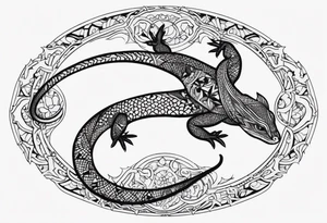 Lizard tattoo idea