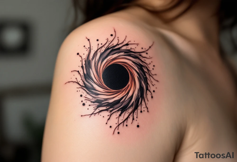 Black hole tattoo idea